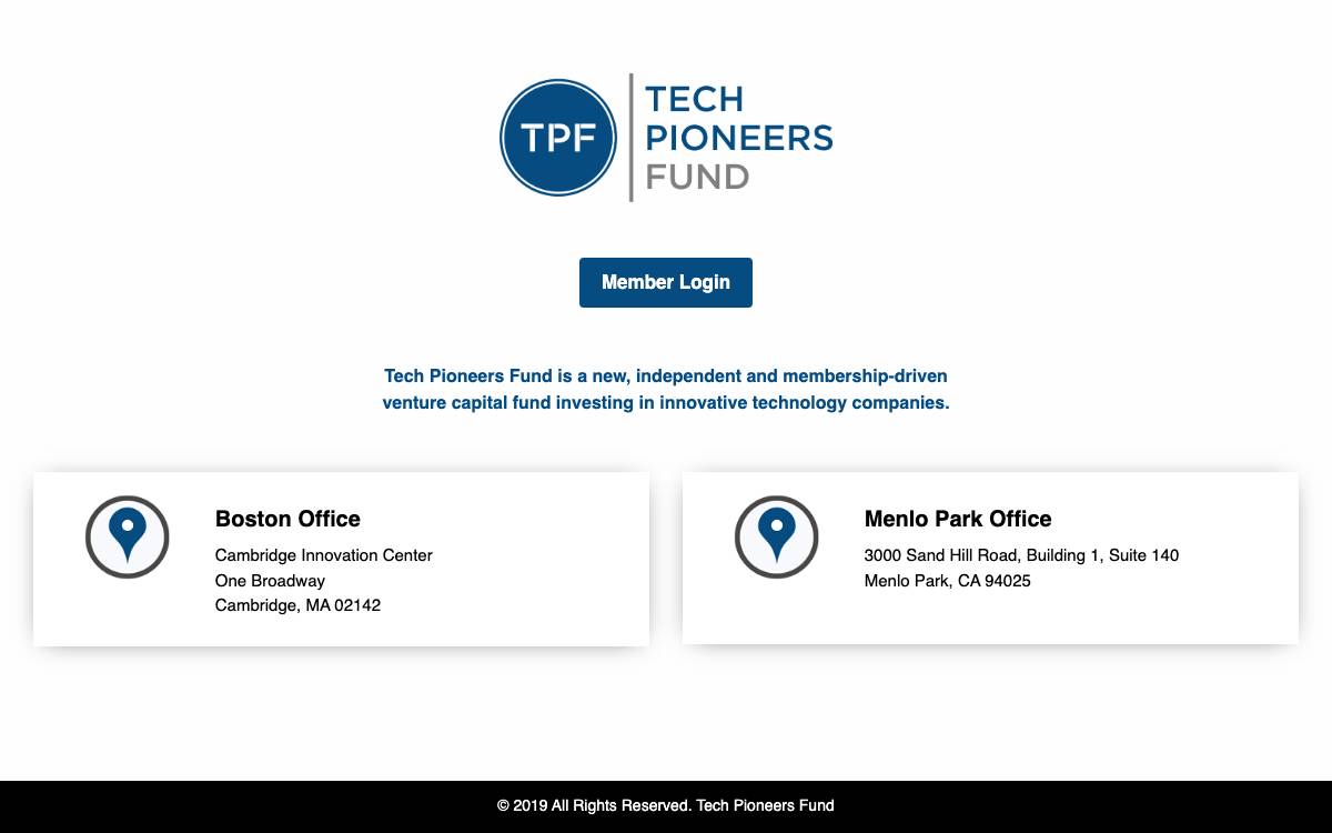 Tech Pioneers website preview