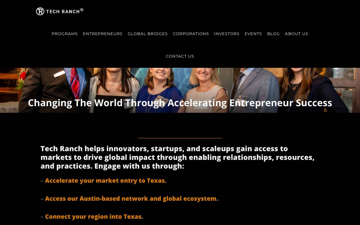 Tech Ranch Austin website preview