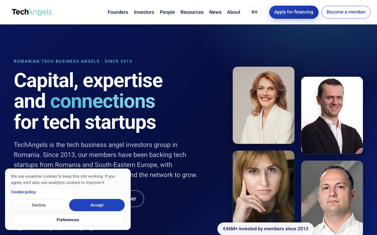 TechAngels Romania website preview