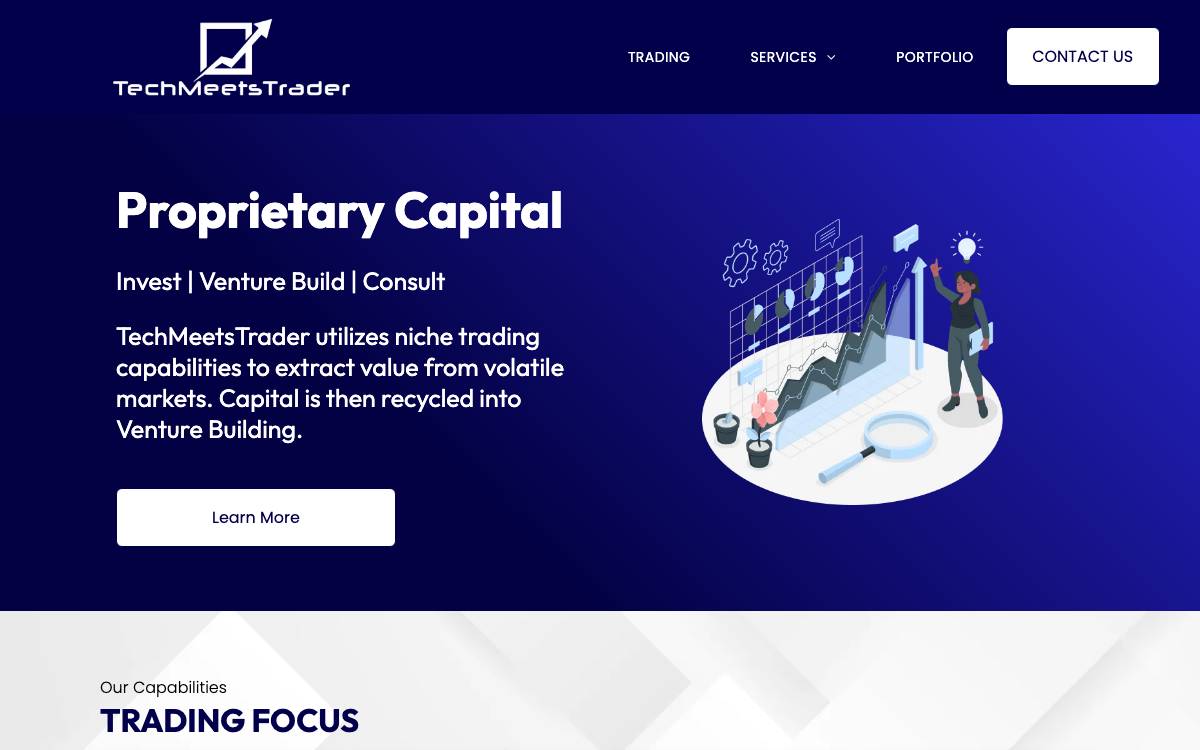 TechMeetsTrader website preview
