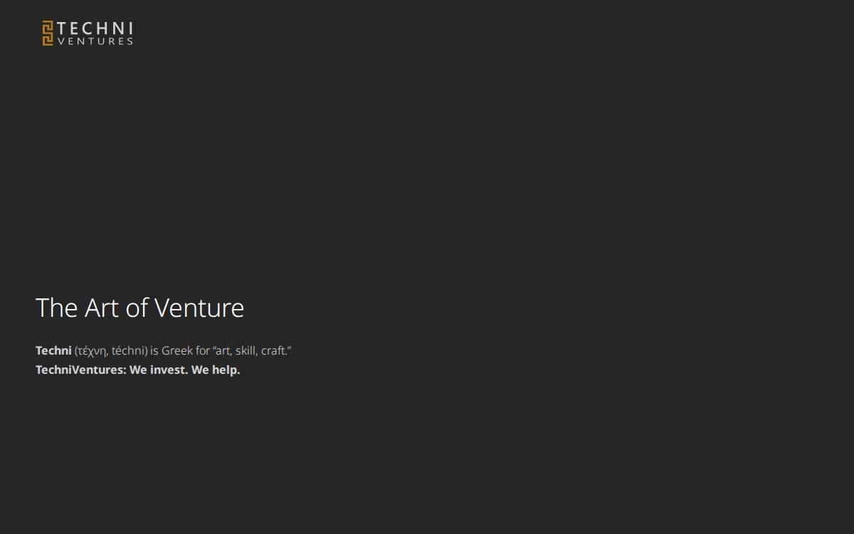 TechniVentures website preview