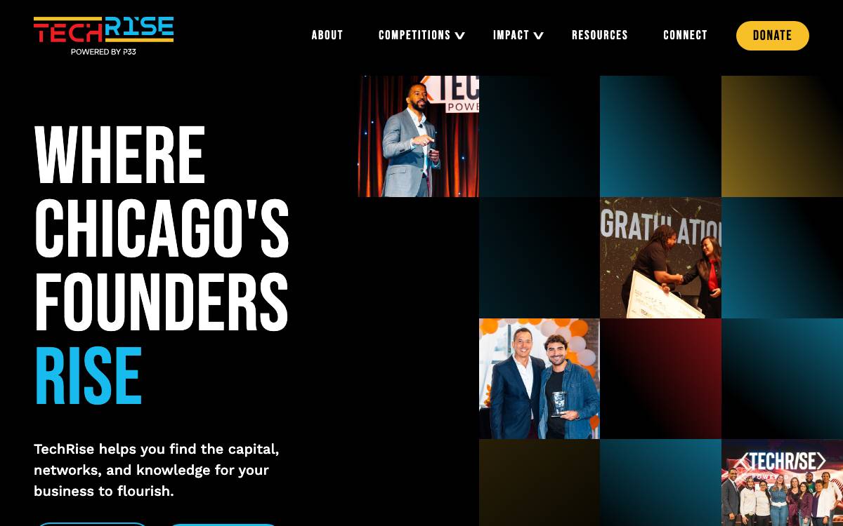 TechRise Chicago website preview