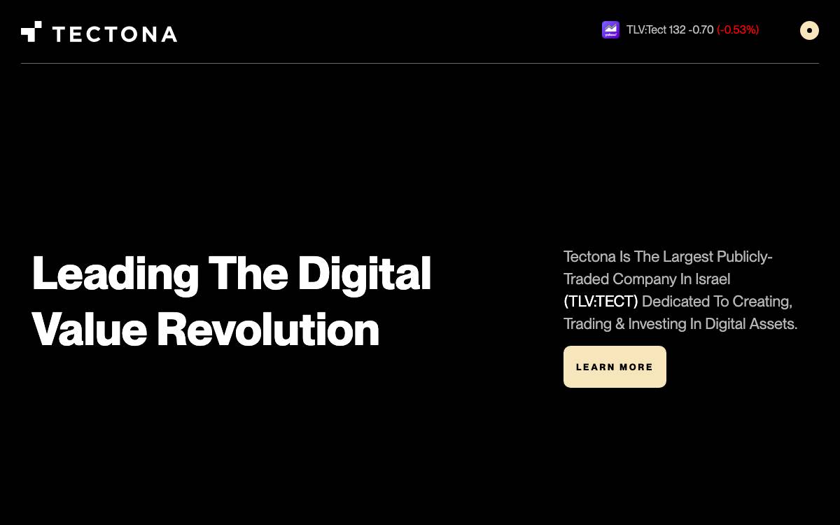 Tectona website preview
