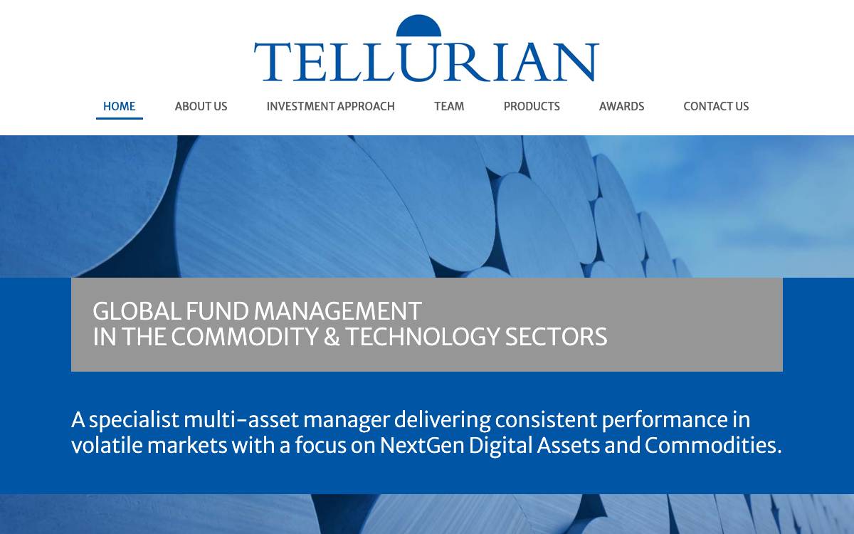 Tellurian Capital website preview