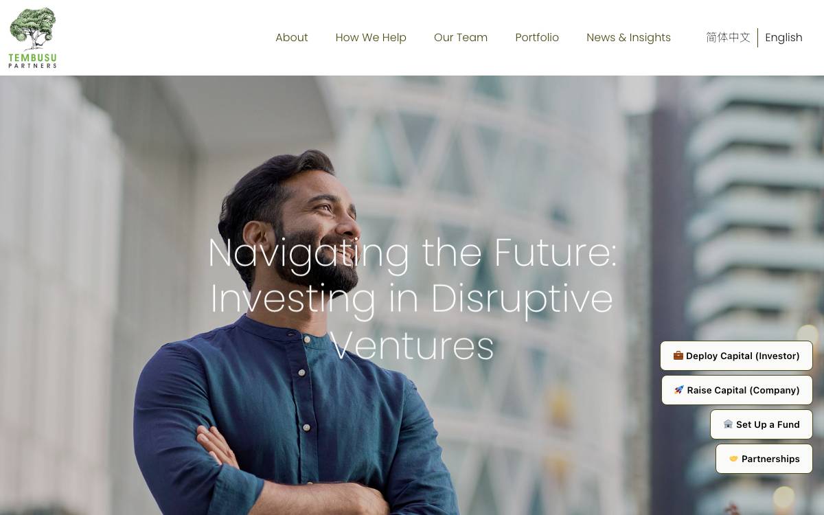 Tembusu Partners website preview