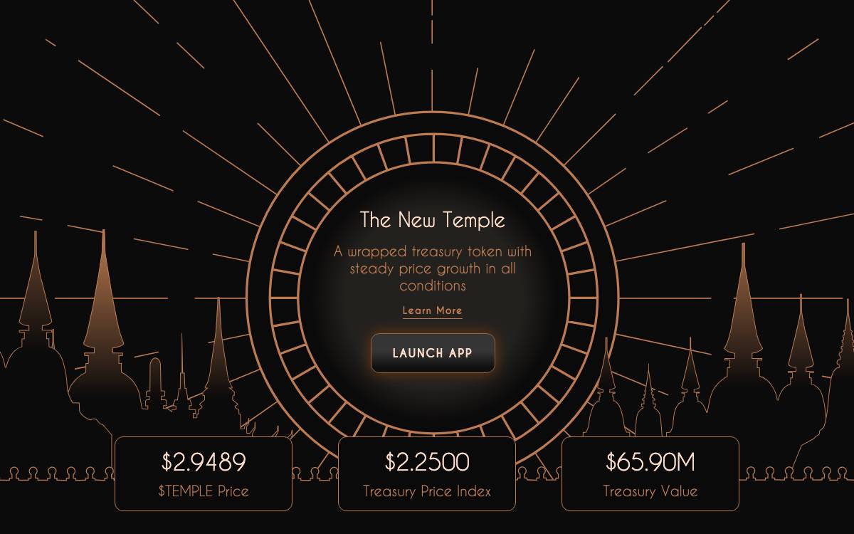 TempleDAO website preview