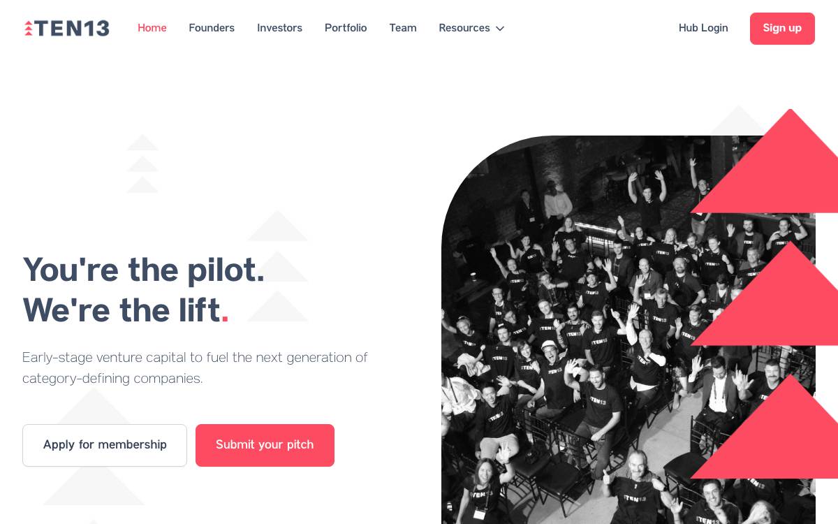 Ten13 website preview
