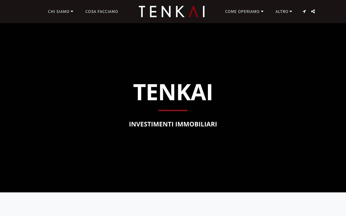 Tenkai srl website preview