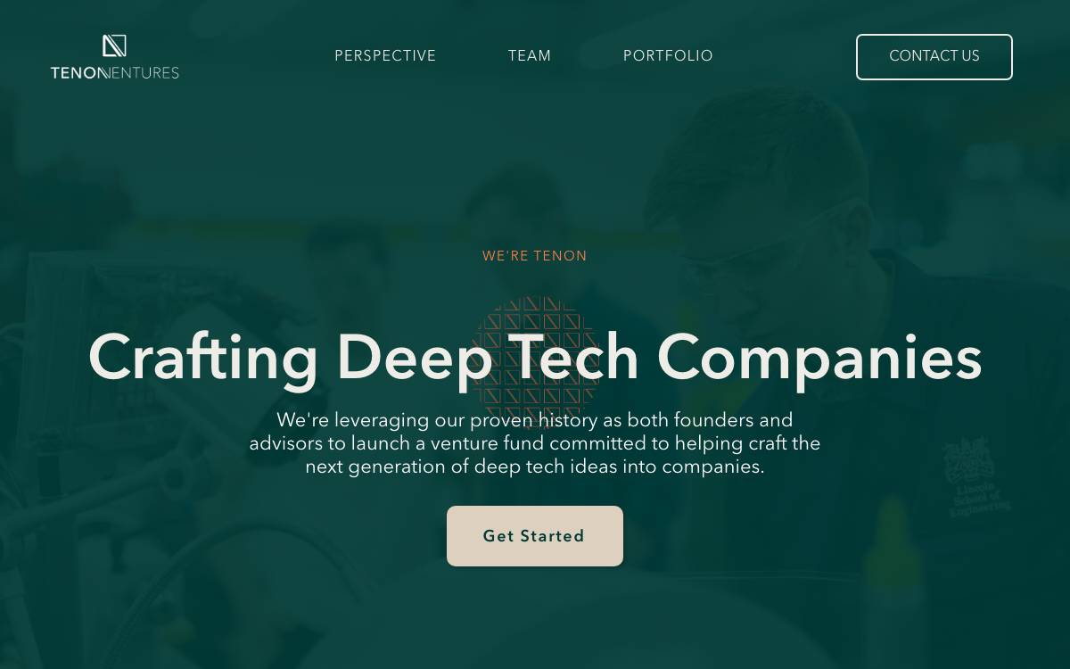 Tenon Ventures website preview