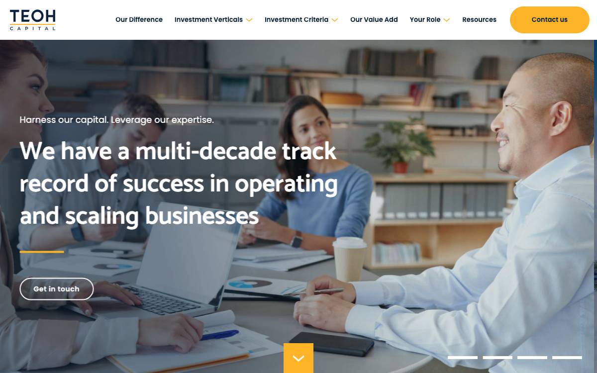 Teoh Capital website preview