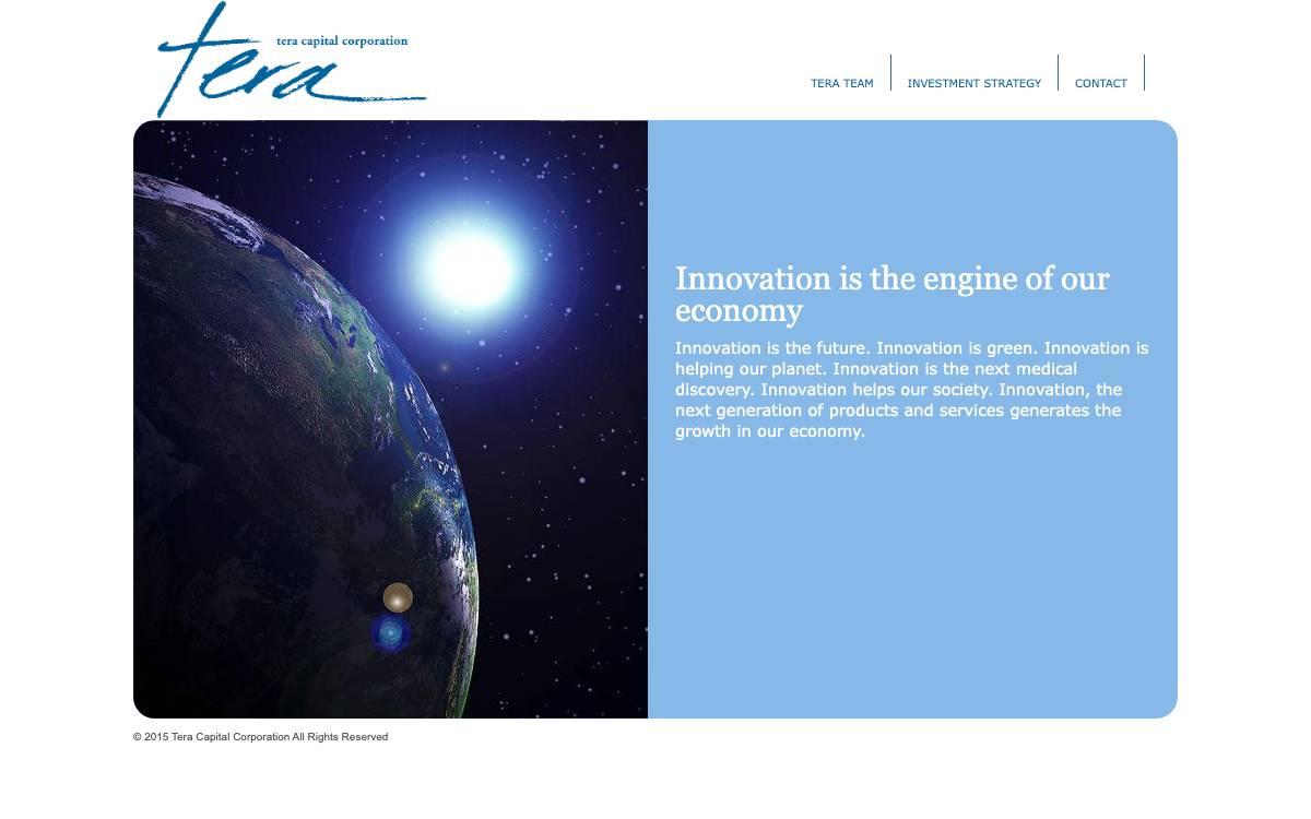 Tera Capital Corporation website preview