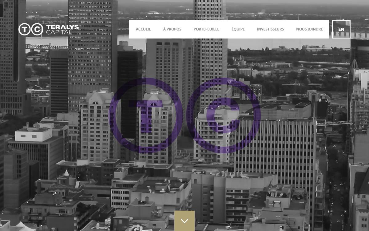 Teralys Capital website preview