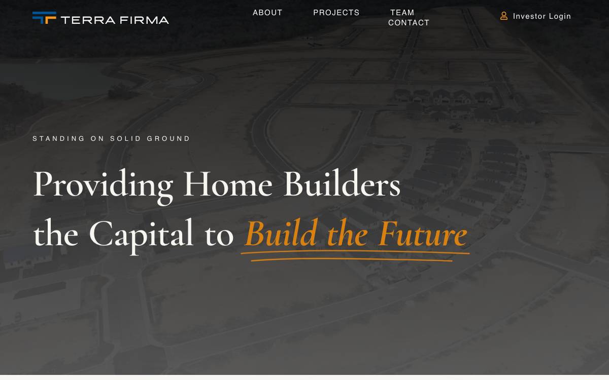 Terra Firma Capital Corporation website preview