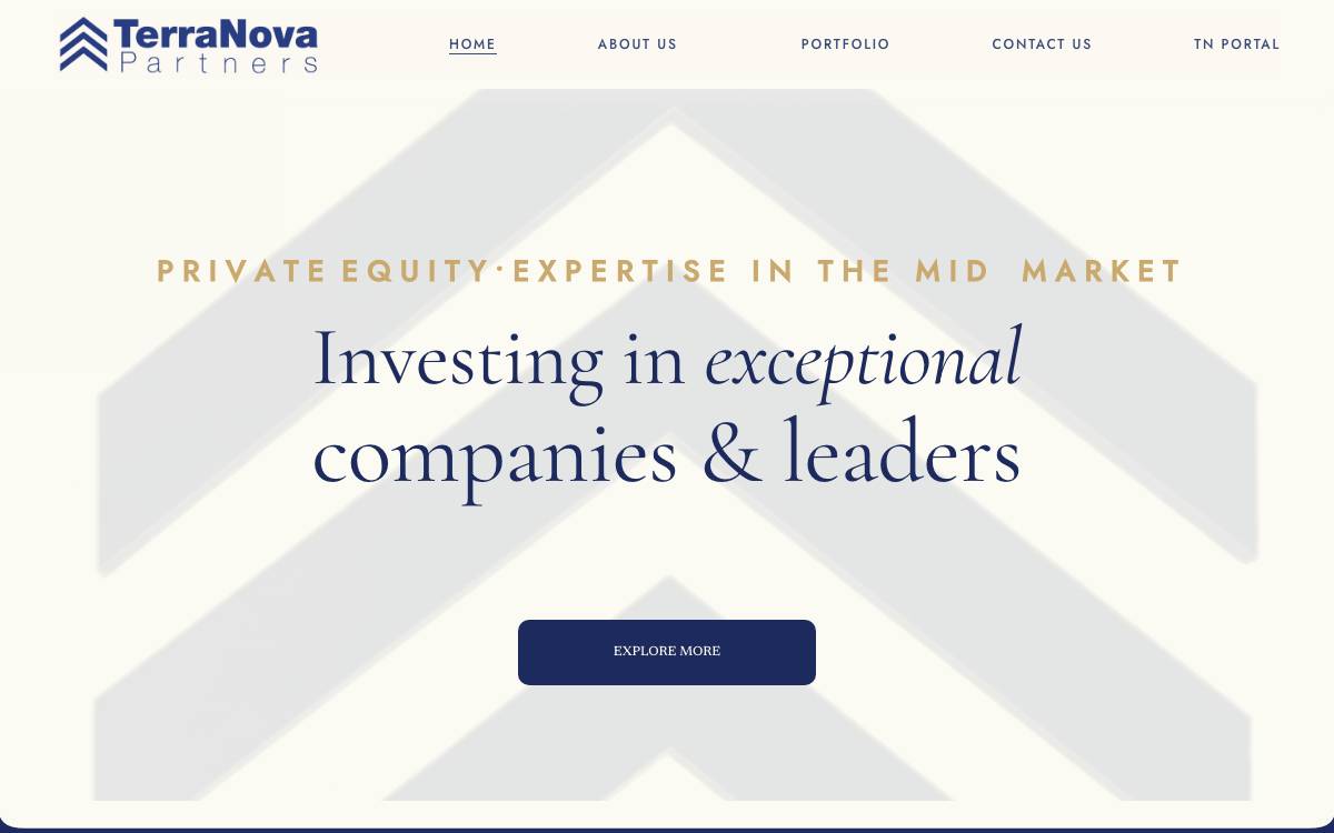 TerraNova Partners website preview