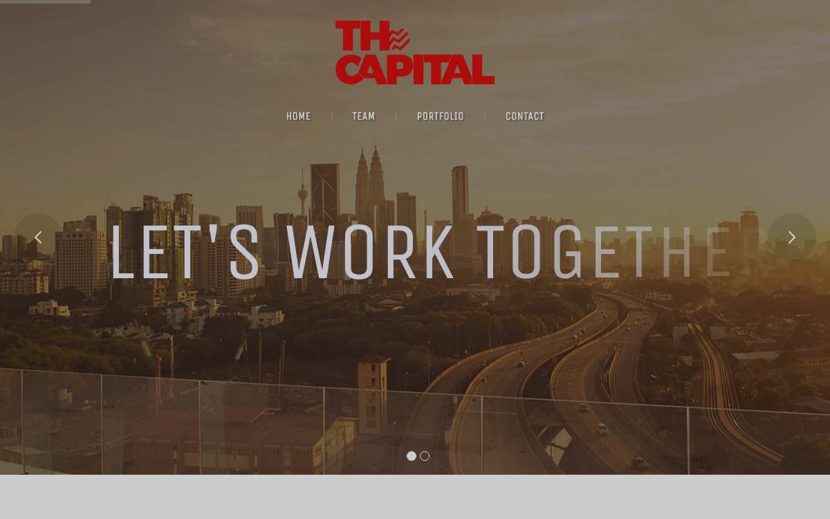 TH Capital website preview