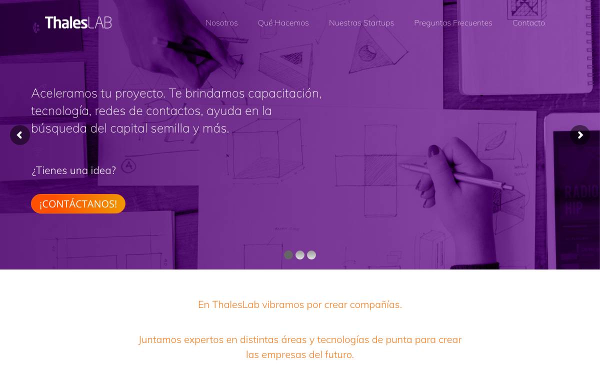 ThalesLab website preview