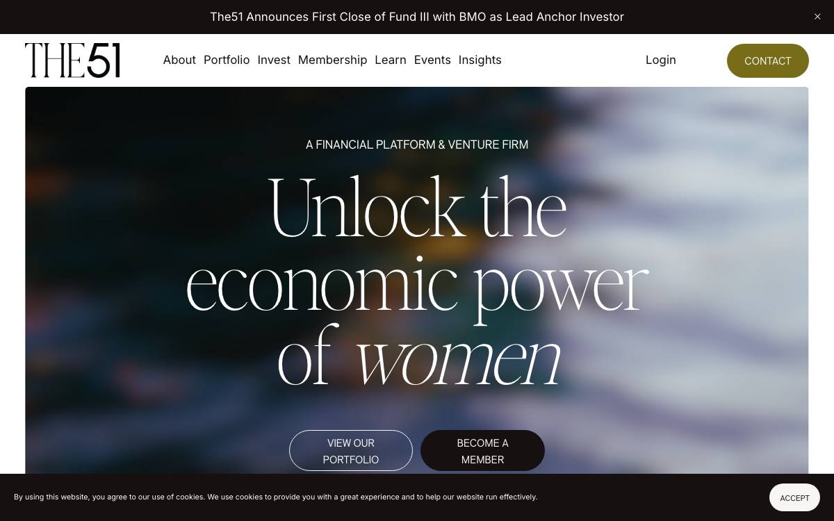 The 51 Ventures website preview