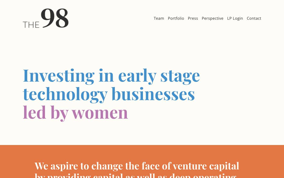 The 98 website preview