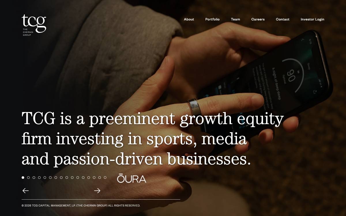 The Chernin Group (TCG Crypto) website preview