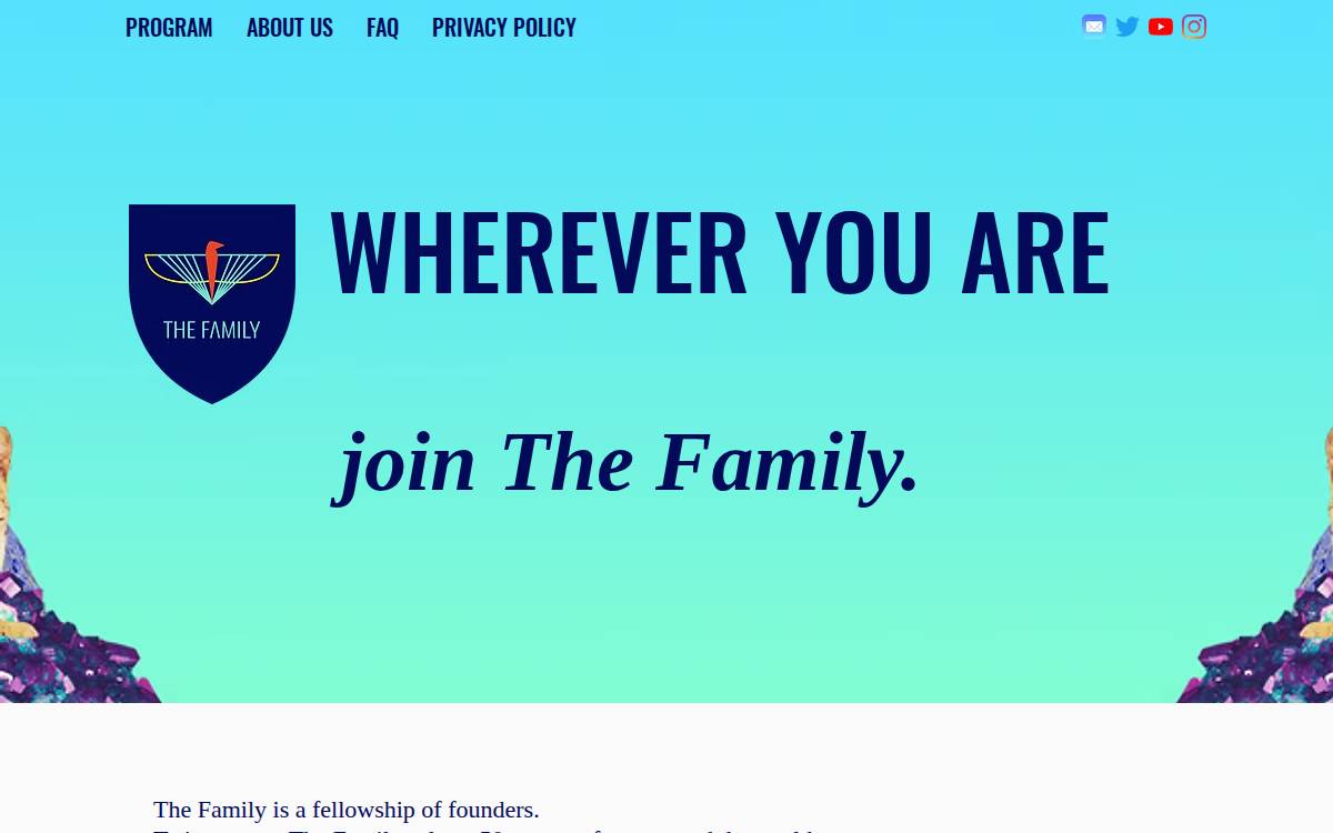 The Family website preview