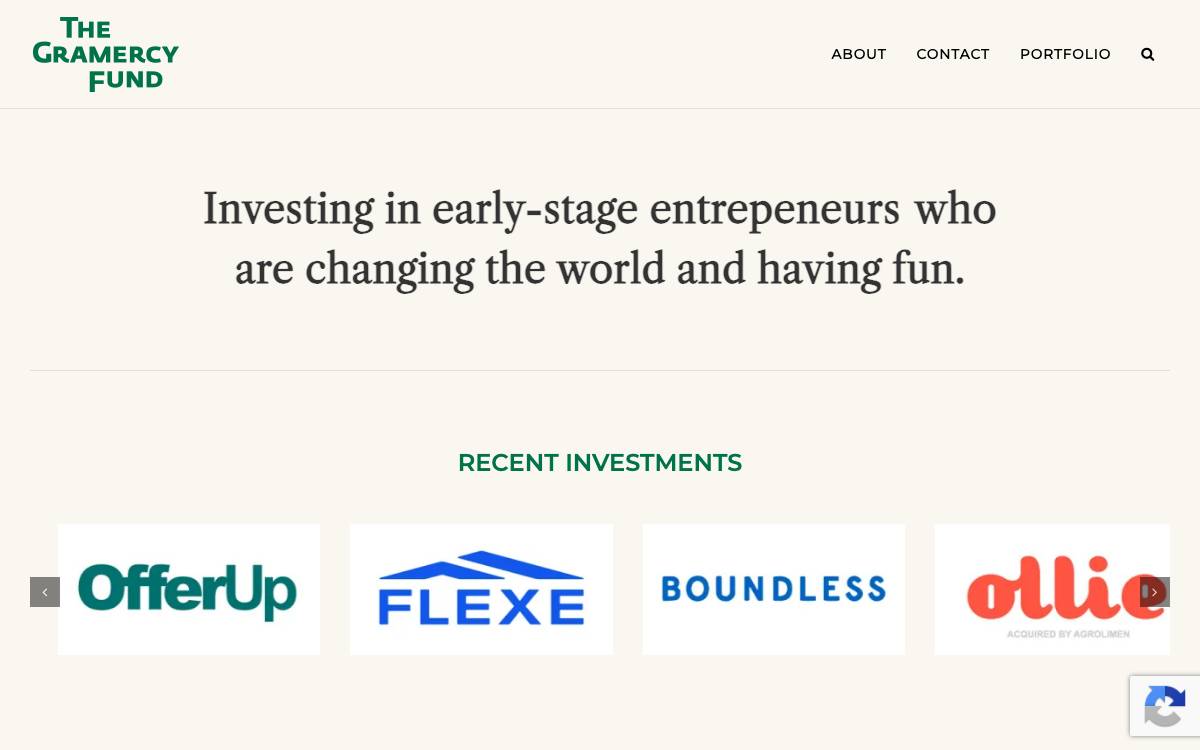The Gramercy Fund website preview