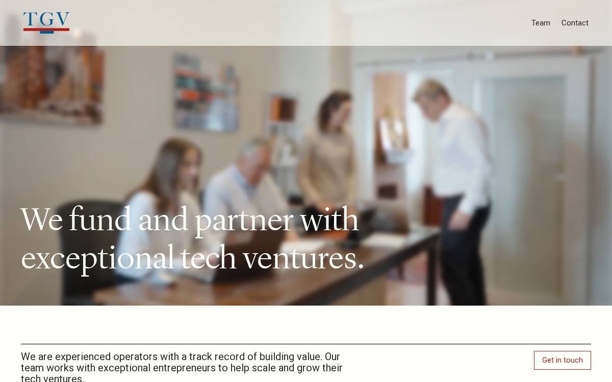 The Group Ventures website preview