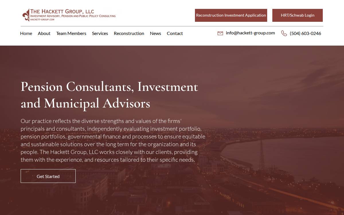 The Hackett Group website preview