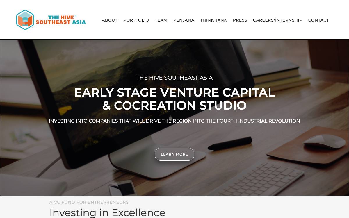 The Hive Southeast Asia website preview