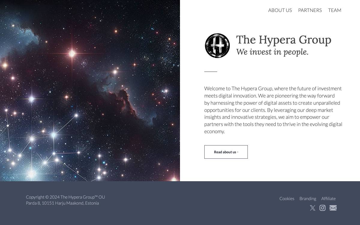 The Hypera Group website preview