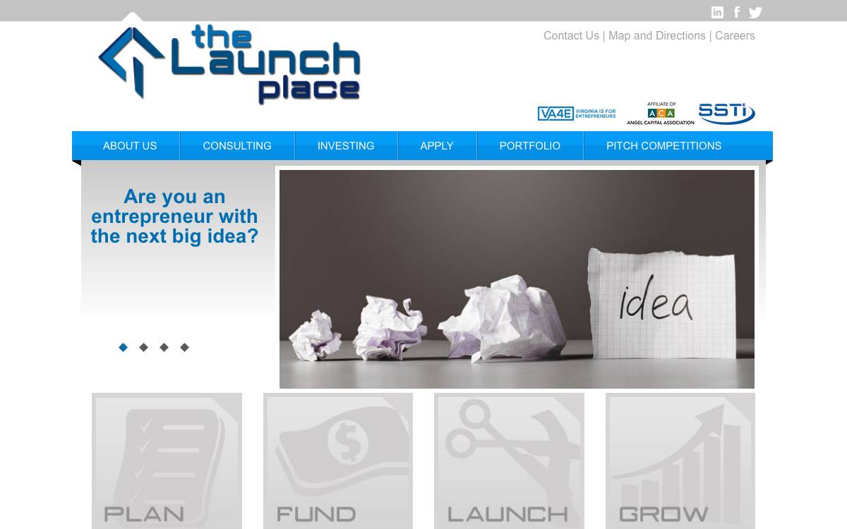 The Launch Place website preview