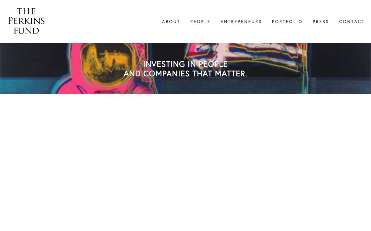 The Perkins Fund website preview