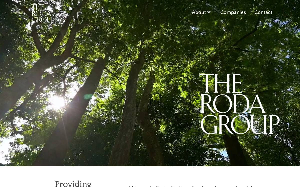 The Roda Group website preview