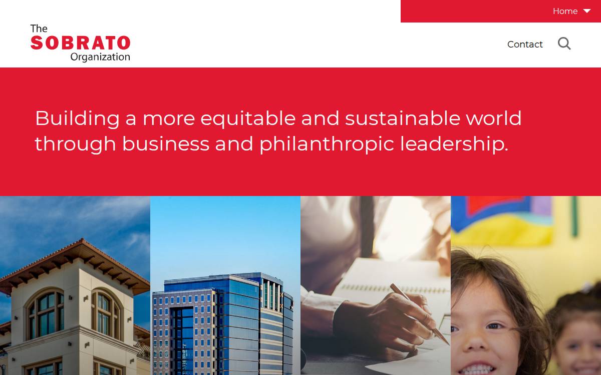 The Sobrato Organization website preview