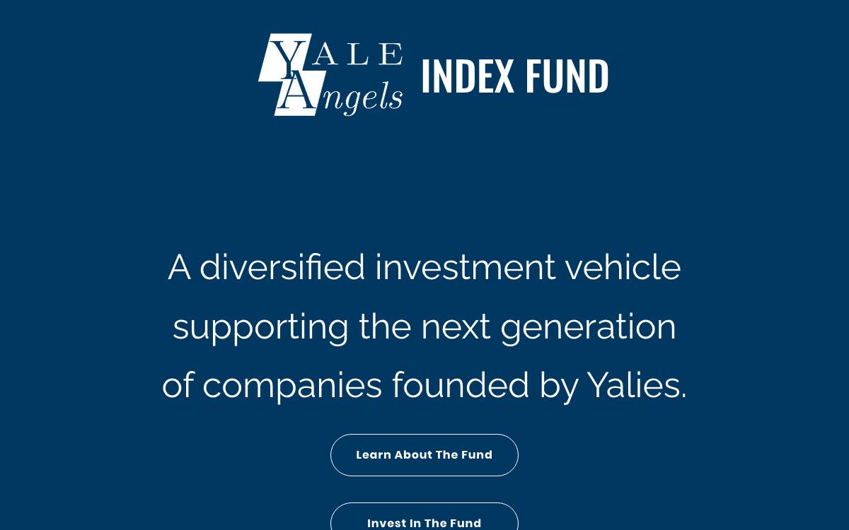 The Startup Index website preview