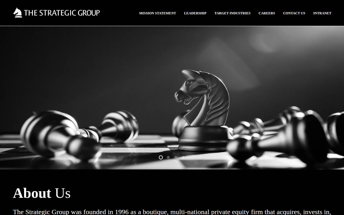 The Strategic Group website preview