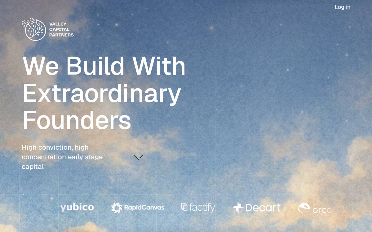 The Valley Venture Capital website preview