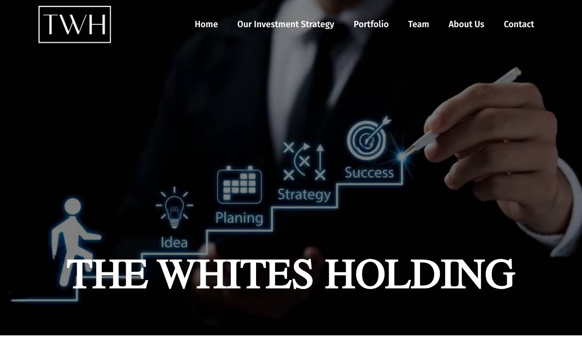 The Whitesholding Capital website preview