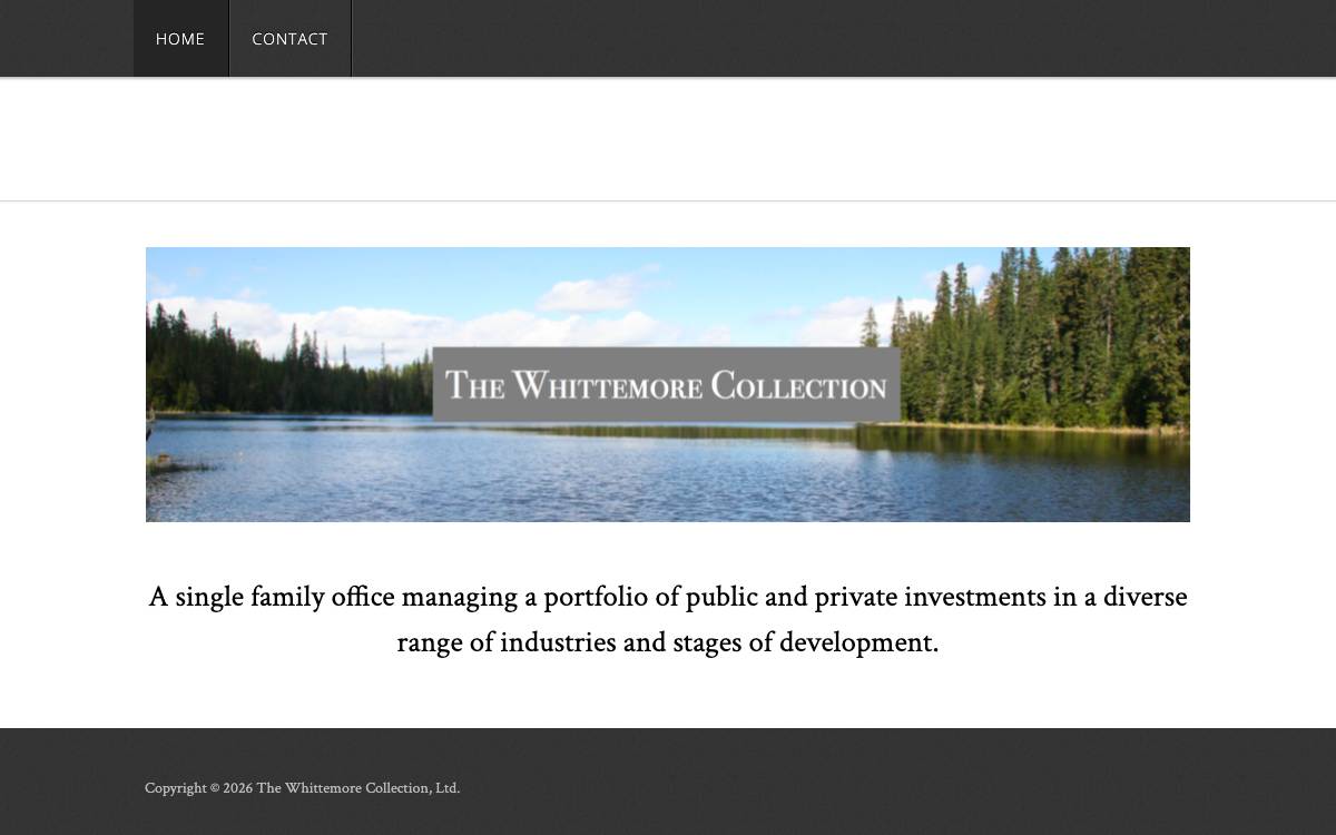 The Whittemore Collection website preview