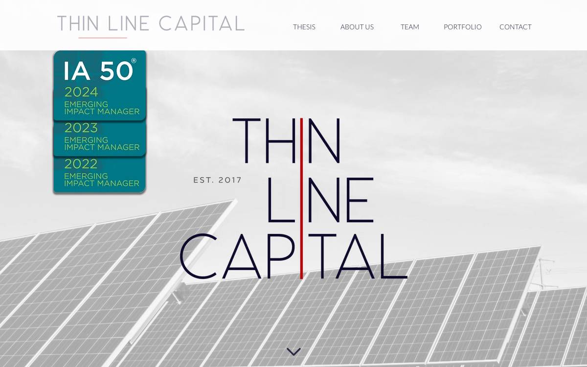 Thin Line Capital website preview