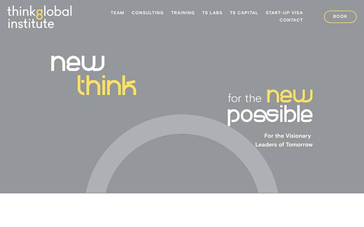 Think8 Global Institute website preview