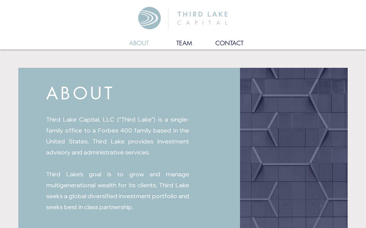 Third Lake Capital website preview