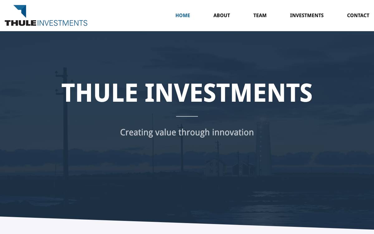 Thule Investments website preview