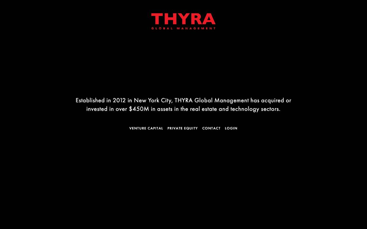 Thyra Global Management website preview