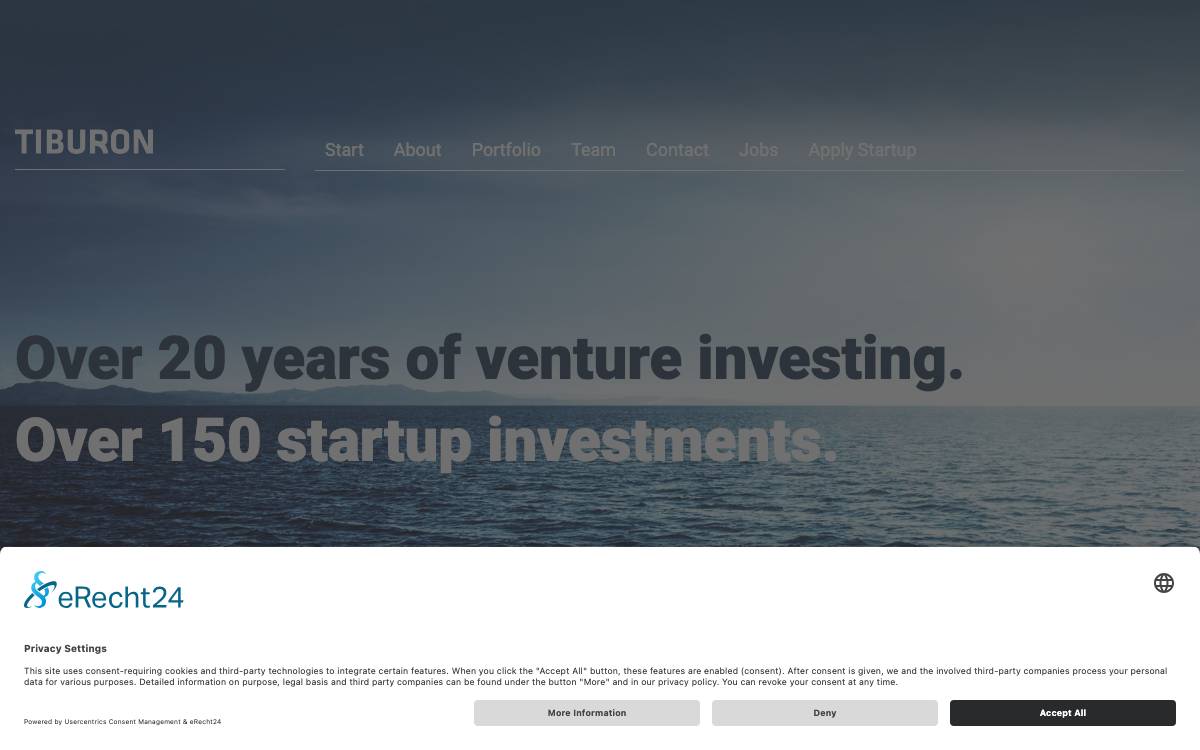 Tiburon website preview