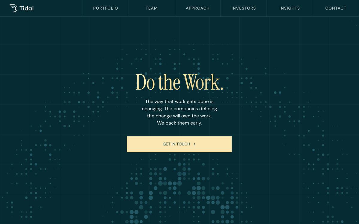 Tidal Ventures website preview