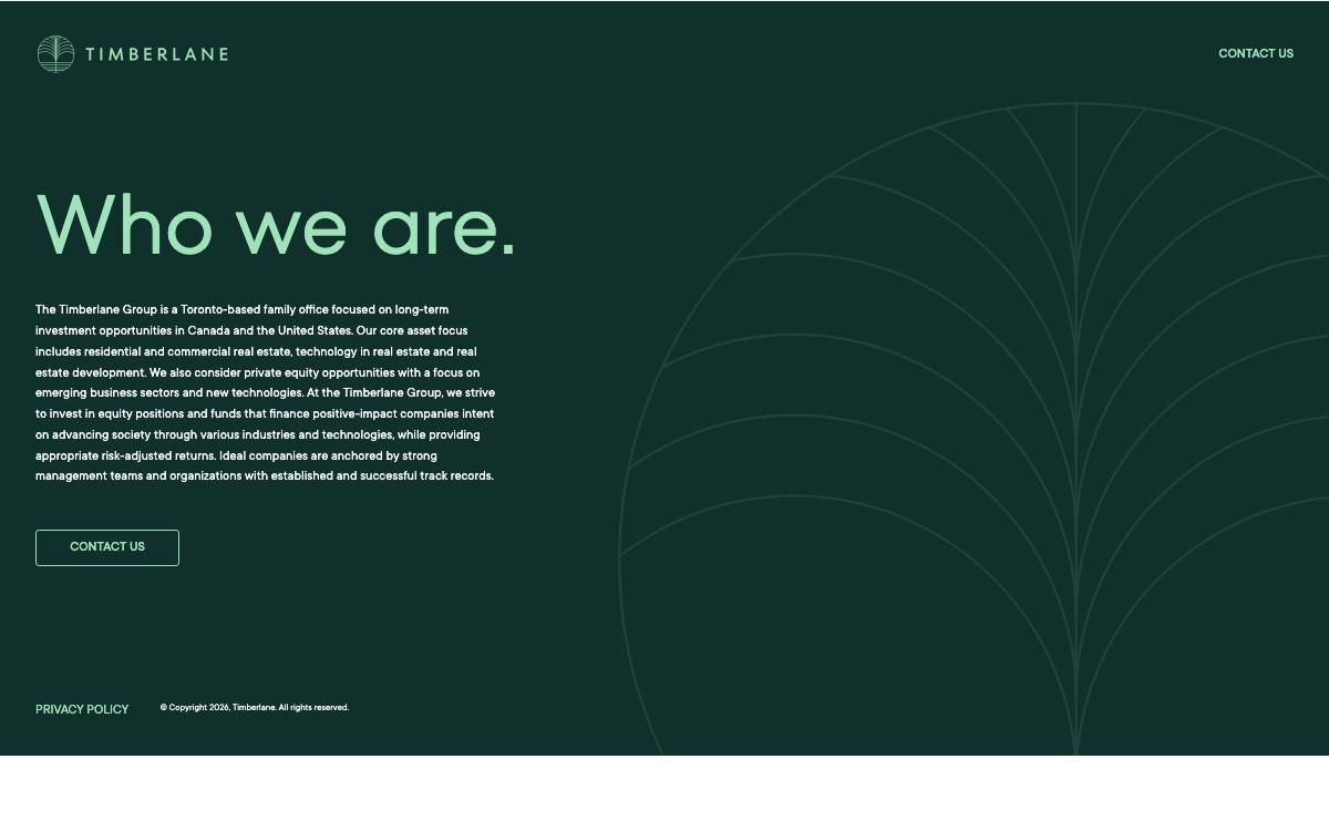Timberlane Group website preview