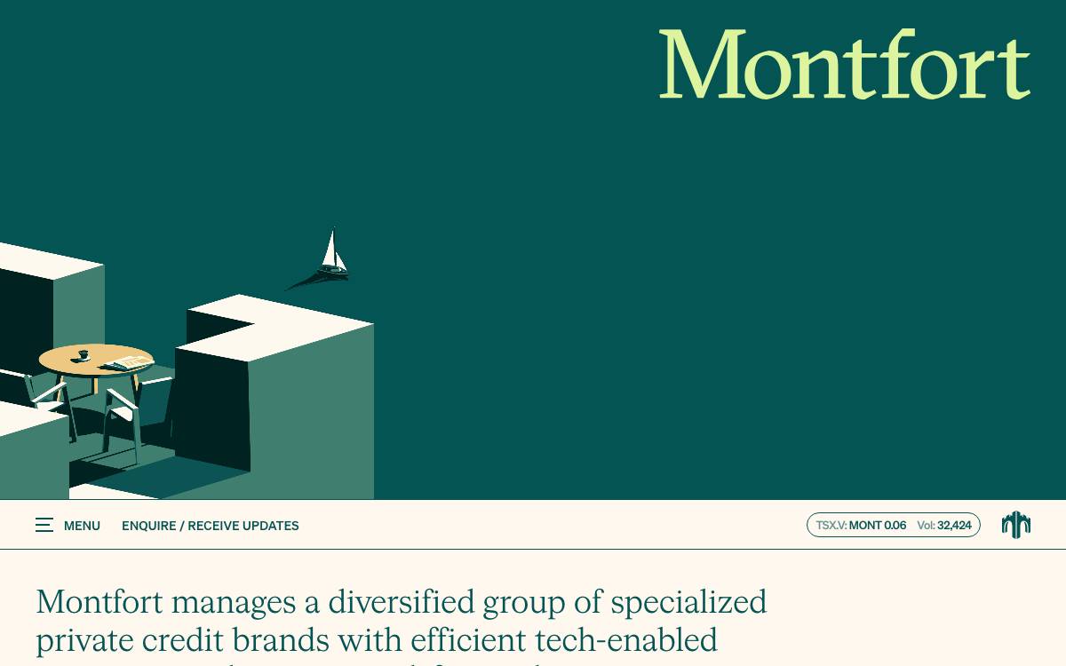 TIMIA Capital / Montfort Capital website preview