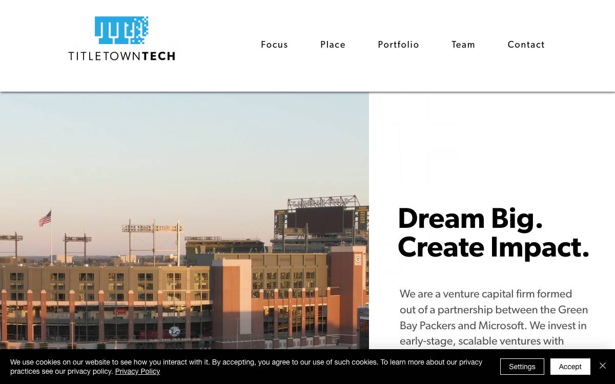 TitletownTech website preview