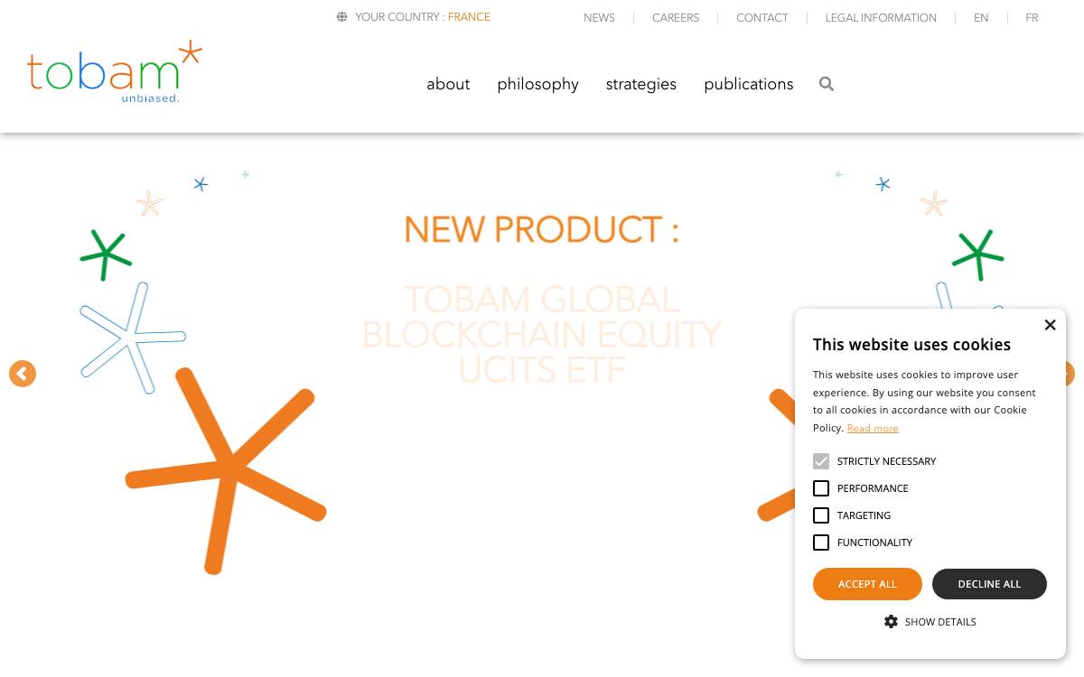 Tobam website preview