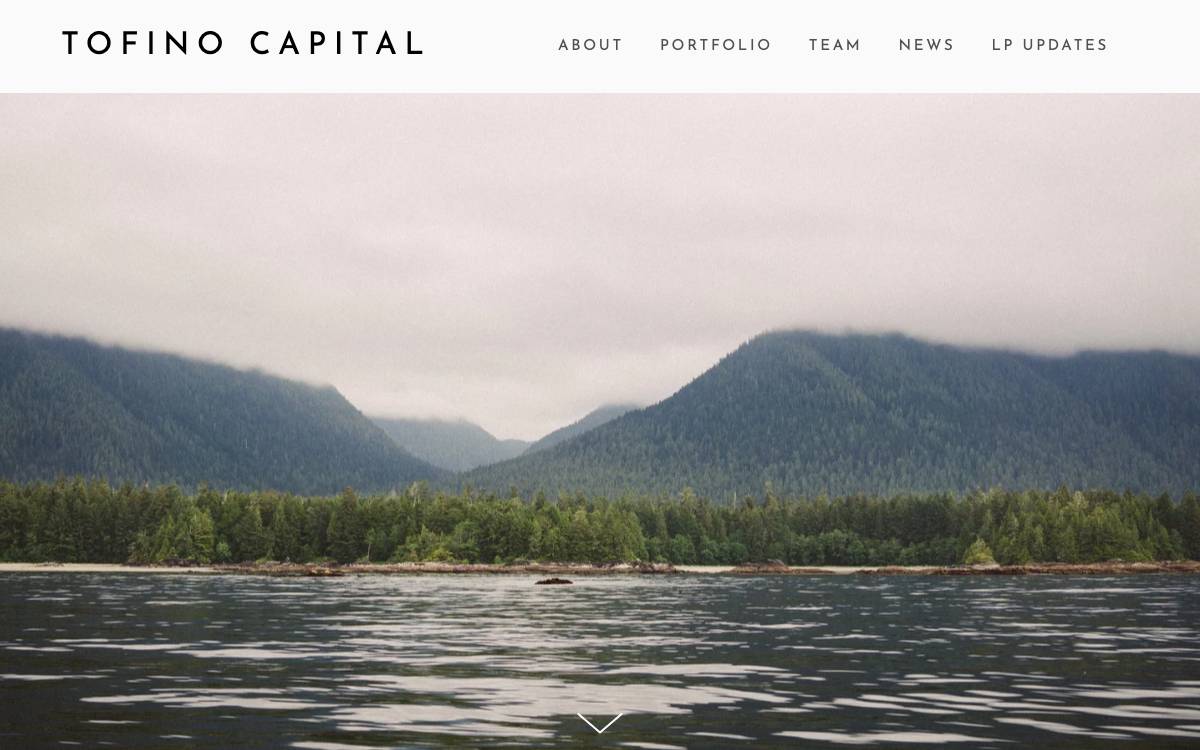 Tofino Capital website preview